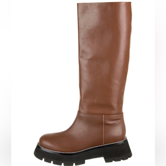 3.1 Phillip Lim Kate Brown Lug Sole Tube Boot Size 35/5 - Picture 1 of 6
